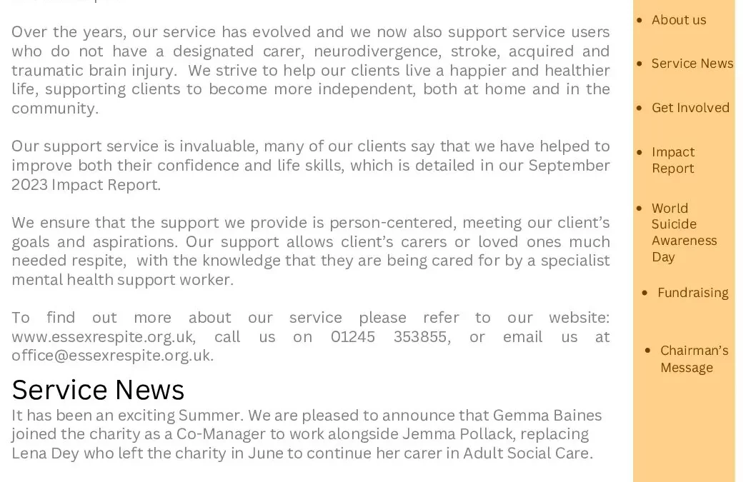 Autumn newsletter